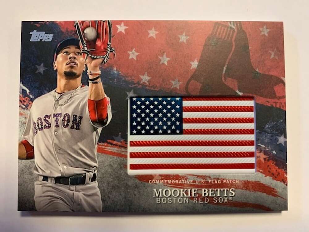 2018 Topps  MLB Independence Day U.S. Flag Manufactured Patches Red