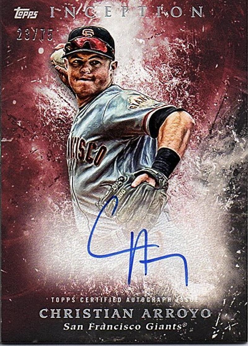 2018 Topps Inception Rookie and Emerging Stars Autographs Red