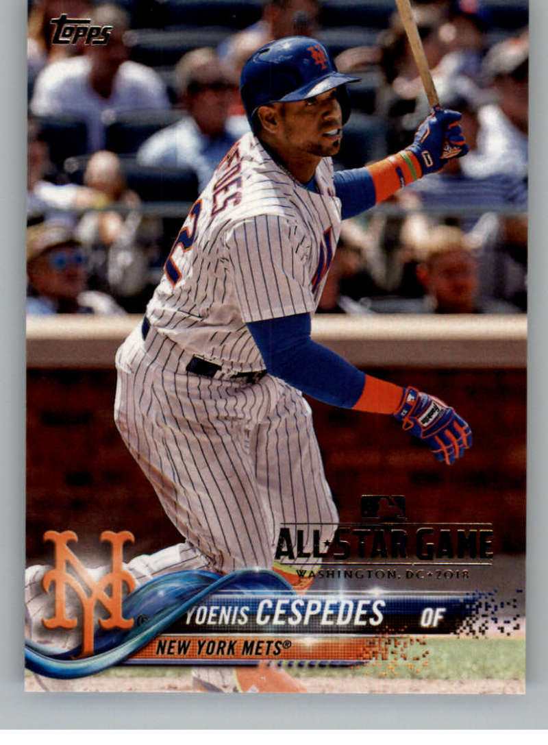 2018 Topps All-Star Edition #125 Yoenis Cespedes New York Mets with a ASG Logo RARE