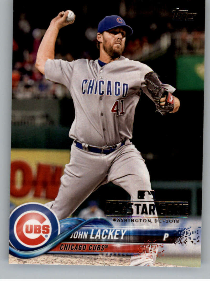 2018 Topps All-Star Edition #171 John Lackey Chicago Cubs with a ASG Logo RARE