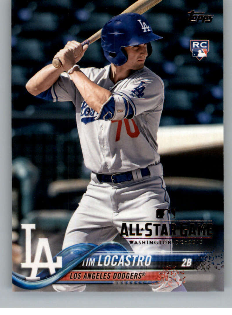2018 Topps All-Star Edition #466 Tim Locastro Los Angeles Dodgers RC Rookie Card with a ASG Logo RARE