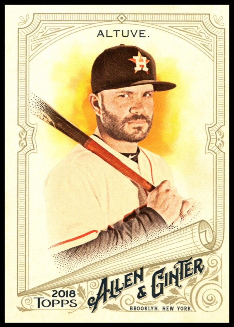 2018 Topps Allen and Ginter Baseball #10 Jose Altuve Houston Astros Official MLB Trading Card