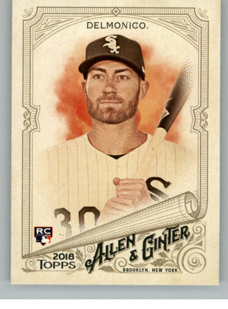 2018 Topps Allen and Ginter Baseball #33 Nicky Delmonico RC Rookie Card Chicago White Sox Official MLB Trading Card