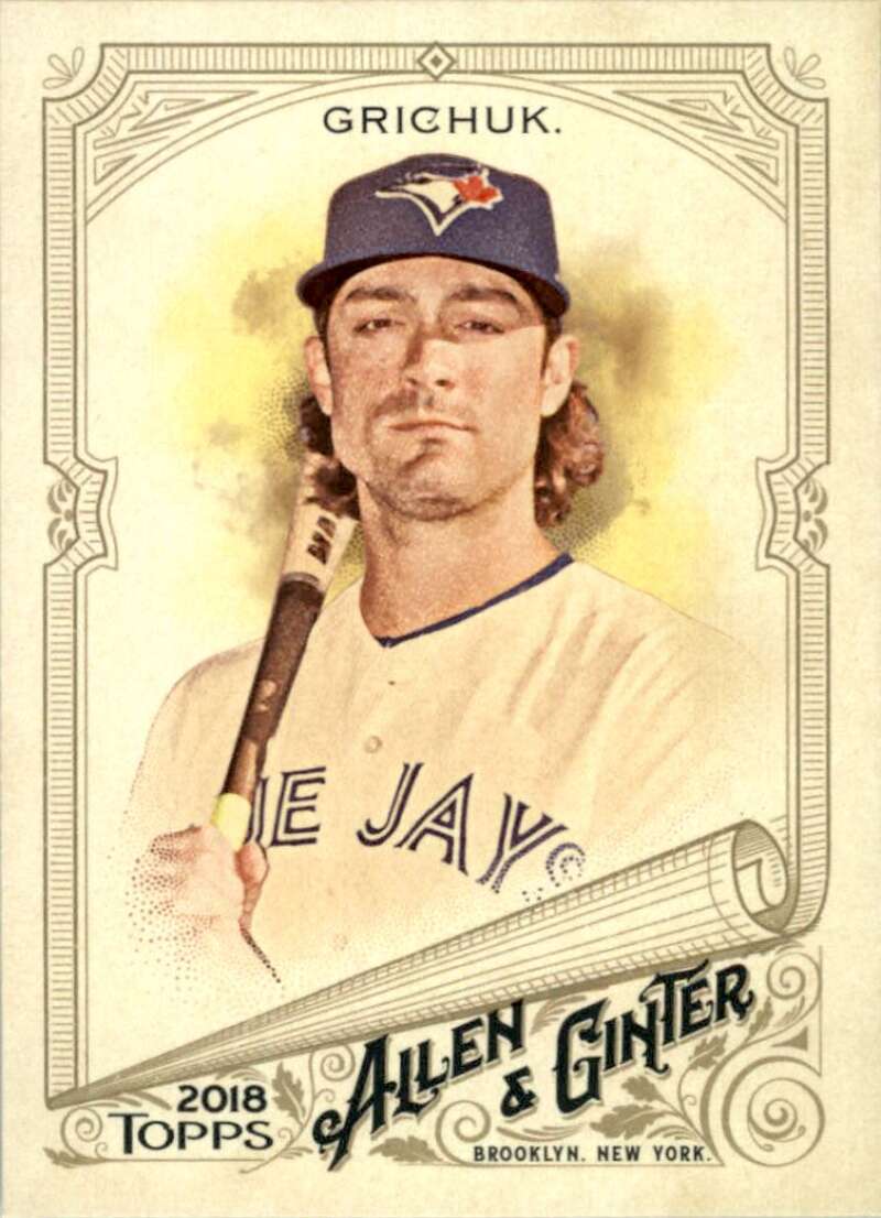 2018 Topps Allen and Ginter Baseball #61 Randal Grichuk Toronto Blue Jays Official MLB Trading Card