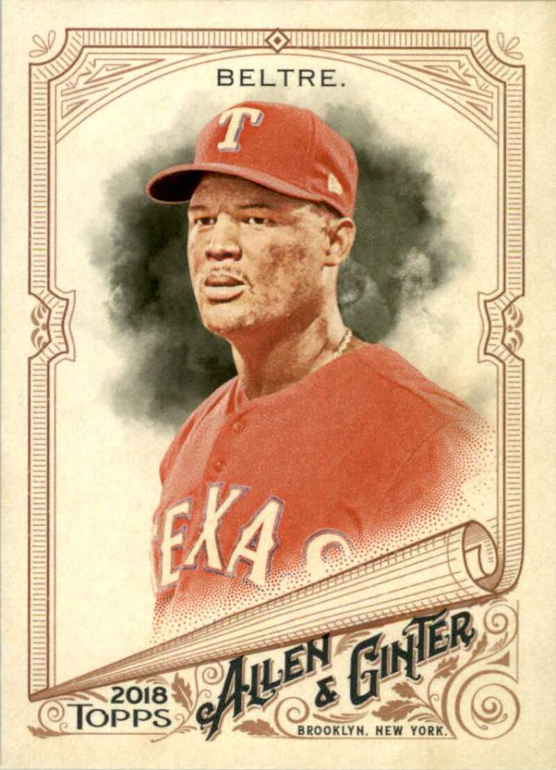 2018 Topps Allen and Ginter Baseball #73 Adrian Beltre Texas Rangers Official MLB Trading Card