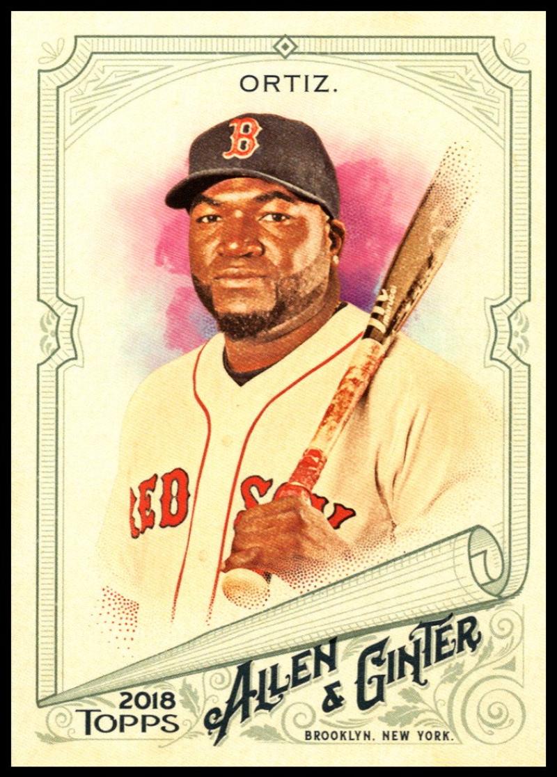 2018 Topps Allen and Ginter Baseball #106 David Ortiz Boston Red Sox Official MLB Trading Card