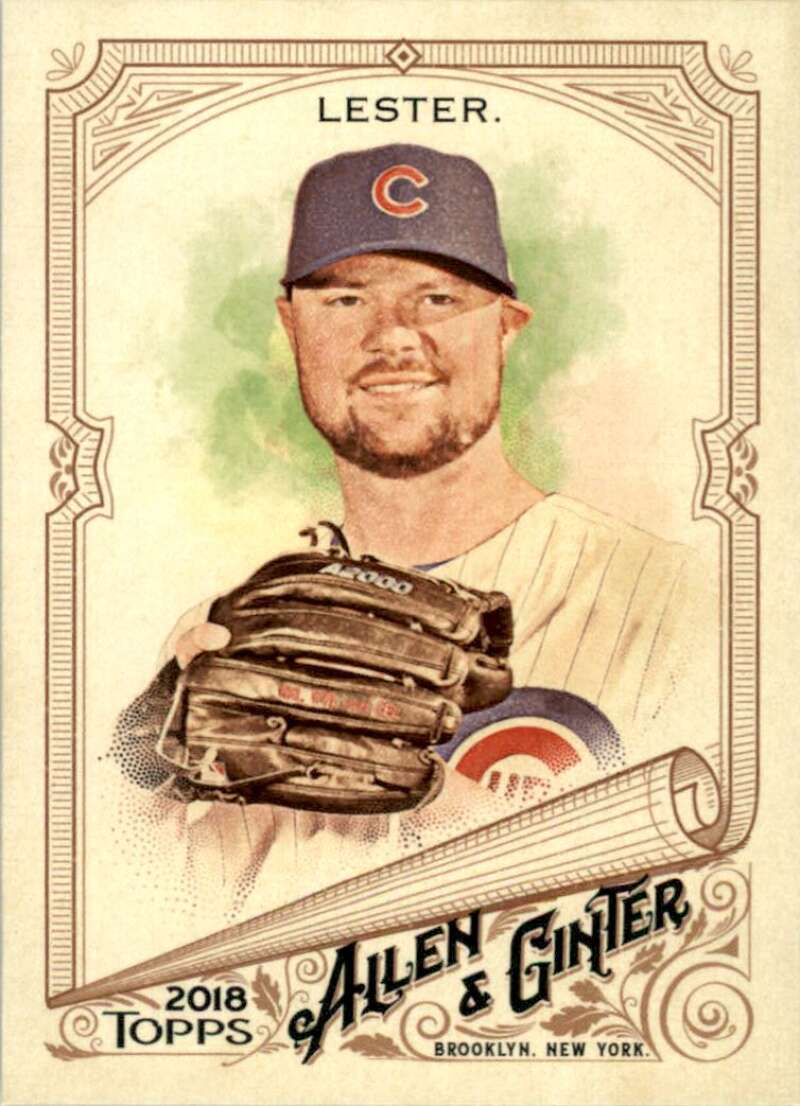 2018 Topps Allen and Ginter Baseball #126 Jon Lester Chicago Cubs Official MLB Trading Card