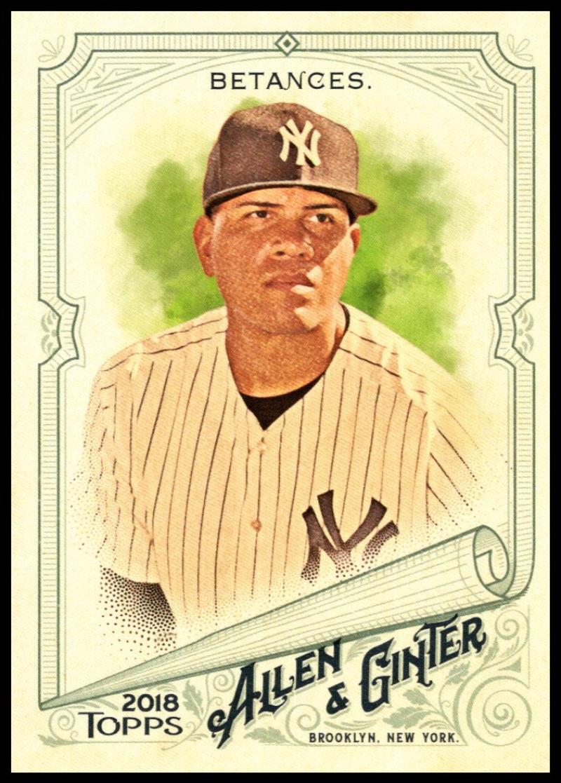 2018 Topps Allen and Ginter Baseball #128 Dellin Betances New York Yankees Official MLB Trading Card