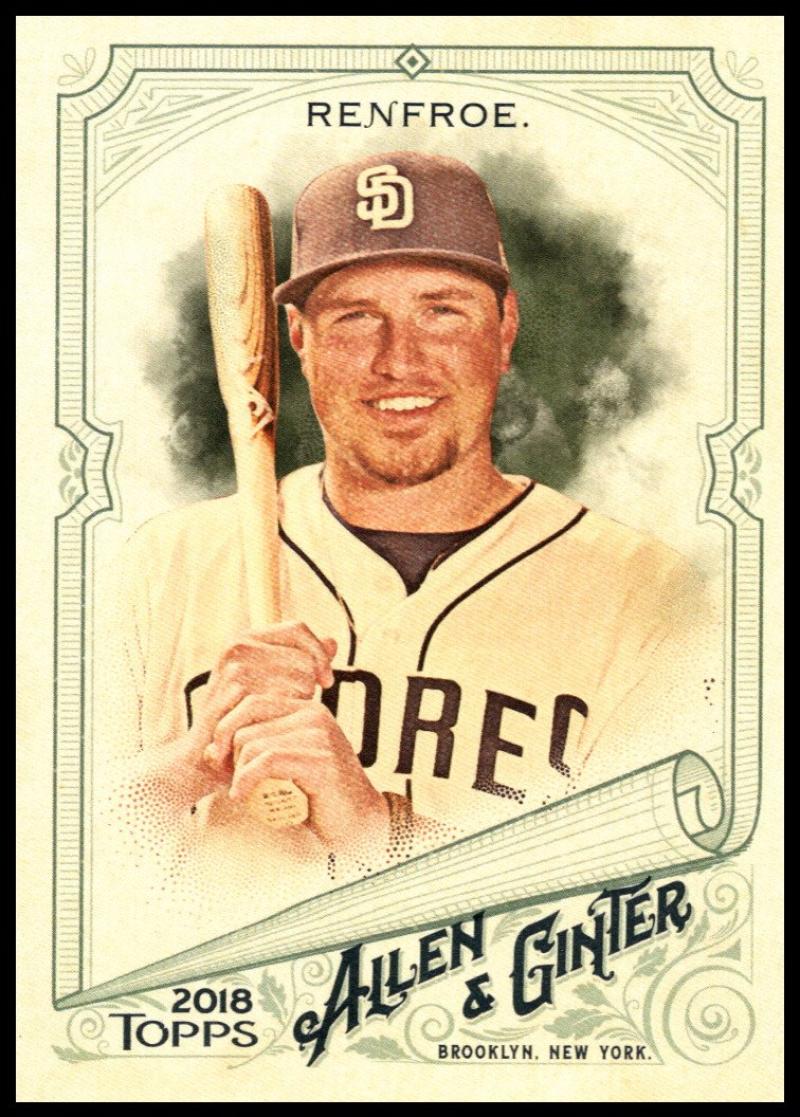 2018 Topps Allen and Ginter Baseball #155 Hunter Renfroe San Diego Padres Official MLB Trading Card