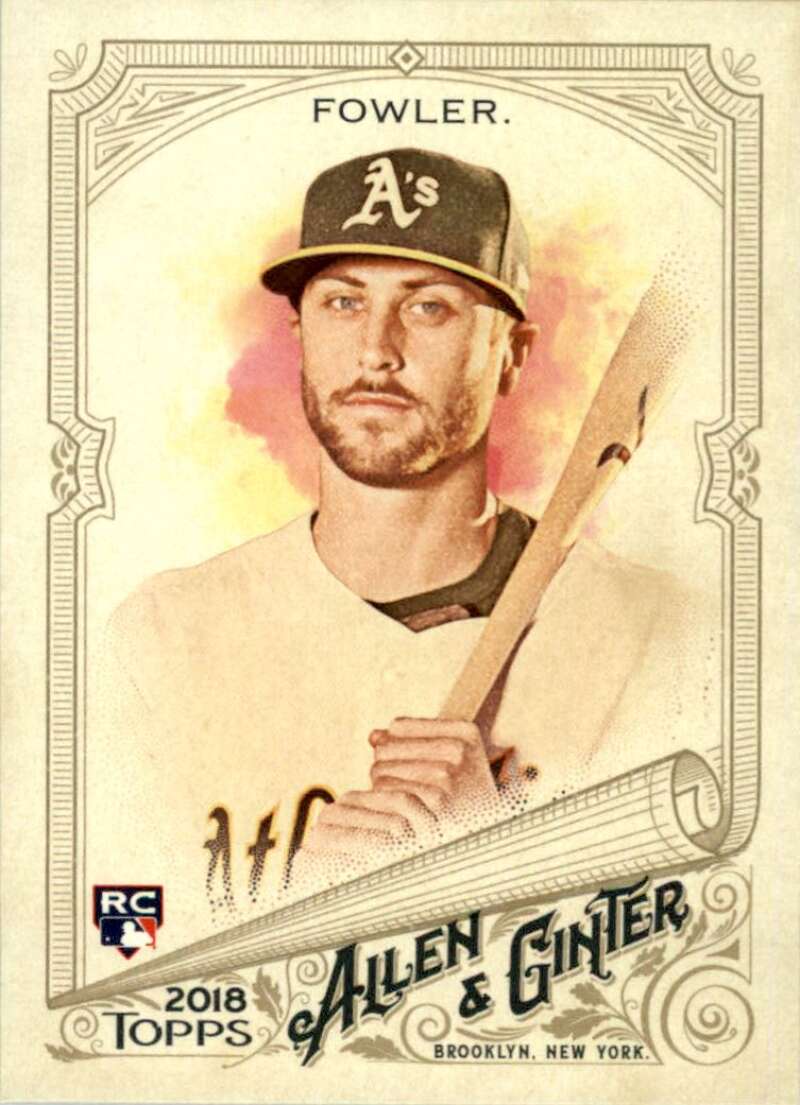 2018 Topps Allen and Ginter Baseball #311 Dustin Fowler RC Rookie Card SP Short Print Oakland Athletics Official MLB Tra