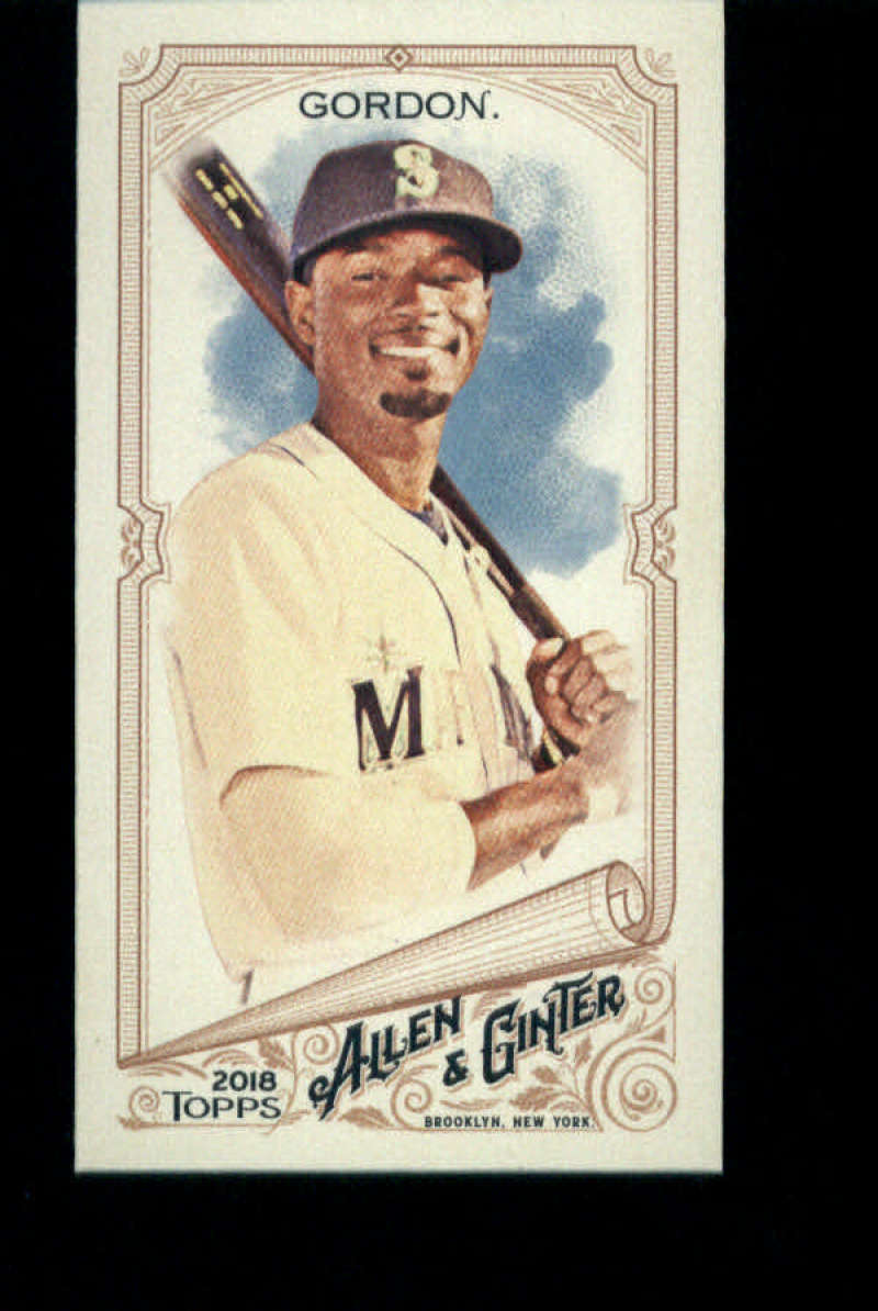 2018 Topps Allen and Ginter Baseball Mini A and G Logo #183 Dee Gordon Seattle Mariners Official MLB Trading Card