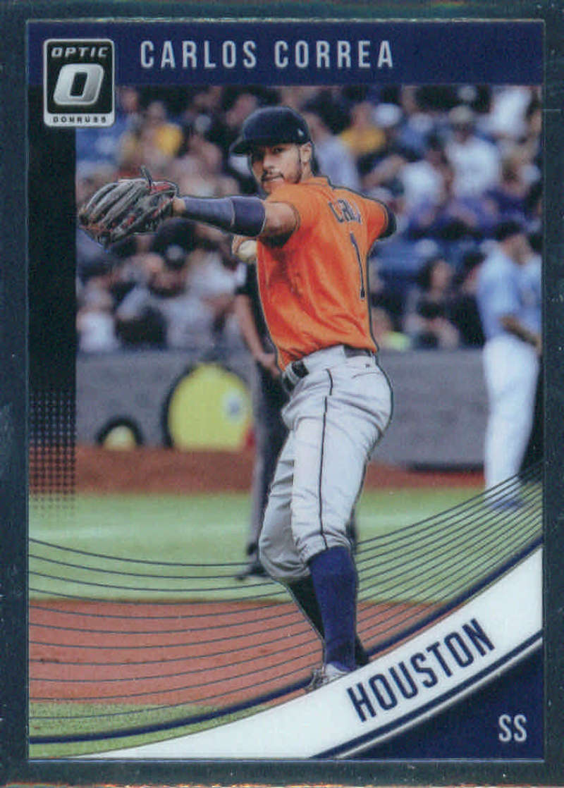 2018 Donruss Optic Baseball #129 Carlos Correa Houston Astros Trading Card