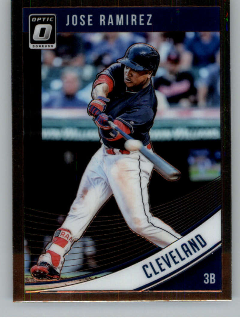 2018 Donruss Optic Baseball #139 Jose Ramirez Cleveland Indians Trading Card