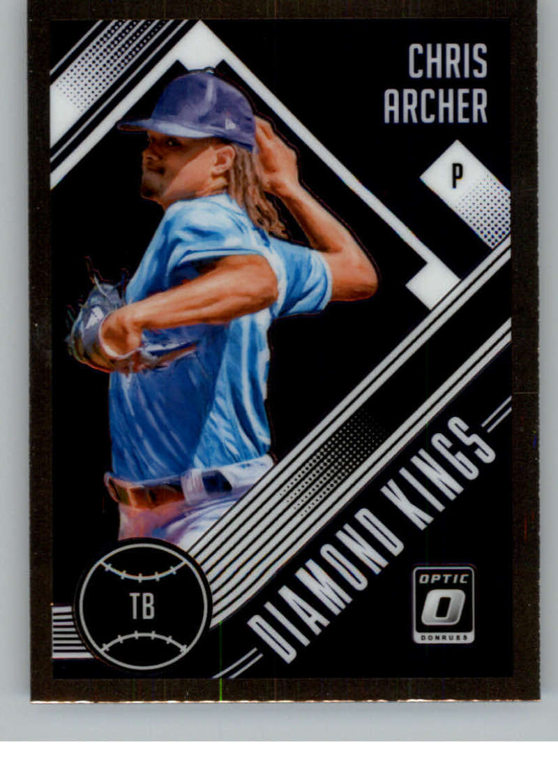2018 Donruss Optic Baseball #3 Chris Archer Tampa Bay Rays Diamond King Trading Card