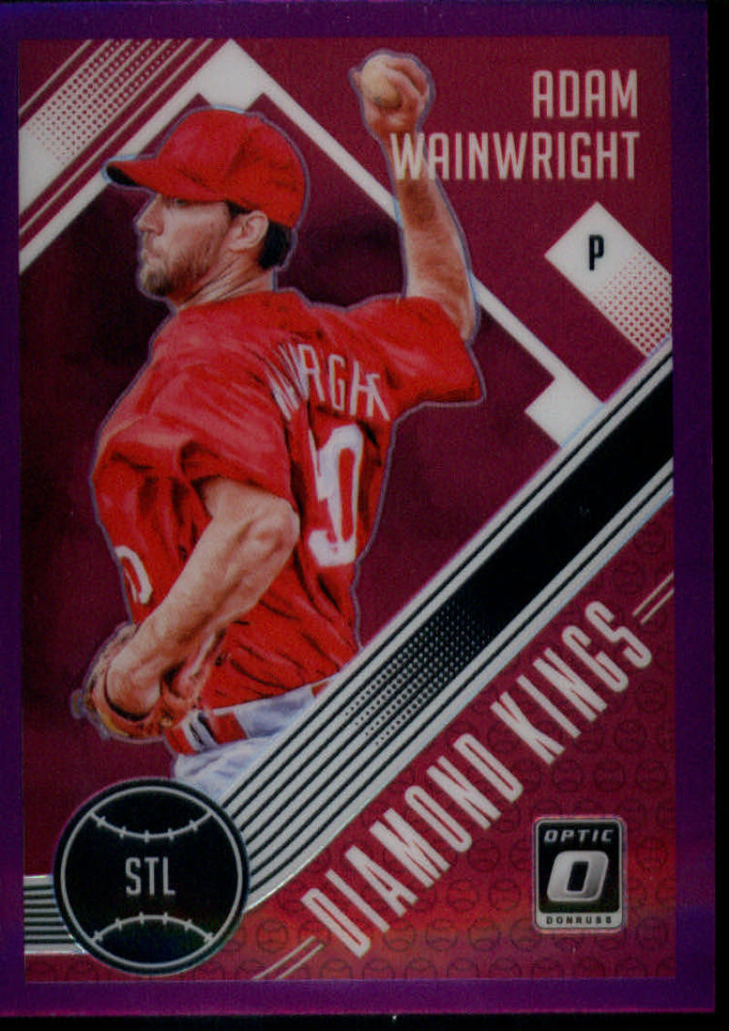 2018 Donruss Optic Purple #30 Adam Wainwright St. Louis Cardinals Diamond King Retail Exclusive Trading Card