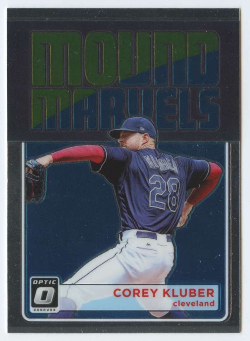 2018 Donruss Optic Baseball Mound Marvels #MM4 Corey Kluber Cleveland Indians Panini Trading Card
