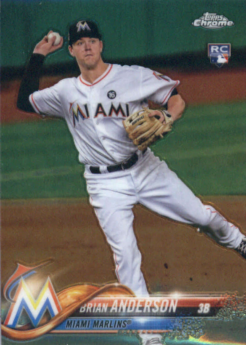 2018 Topps Chrome #22 Brian Anderson NM Near Mint RC Rookie
