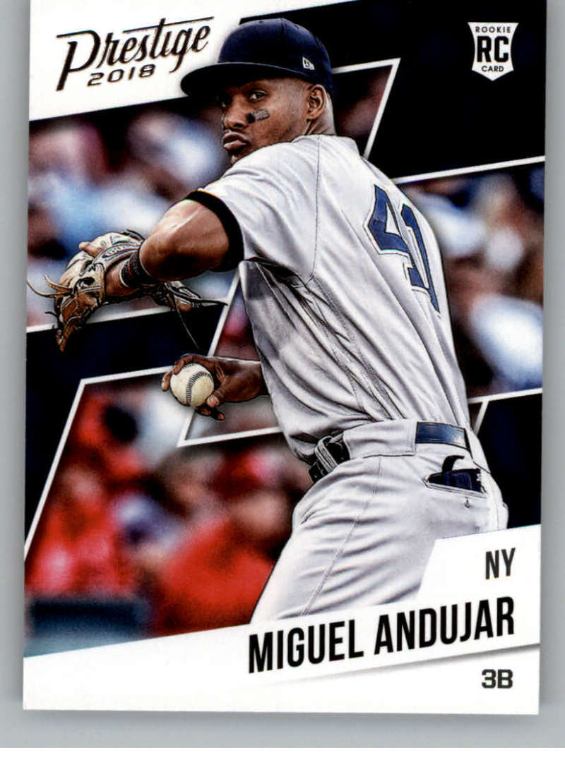 2018 Panini Chronicles Prestige #7 Miguel Andujar New York Yankees RC Rookie Card