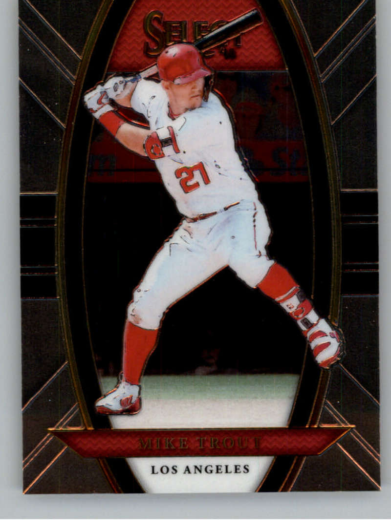 2018 Panini Chronicles Select #18 Mike Trout Los Angeles Angels Baseball Trading Card