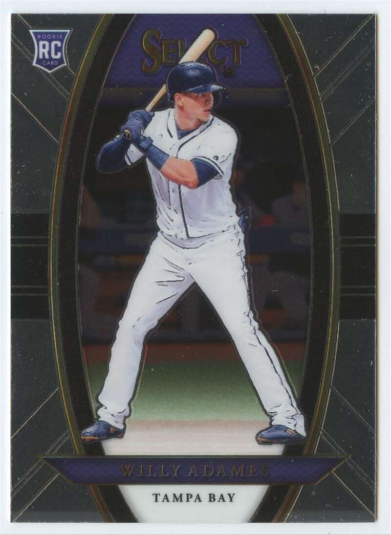2018 Panini Chronicles Select #24 Willy Adames Tampa Bay Rays RC Rookie Card Baseball Trading Card