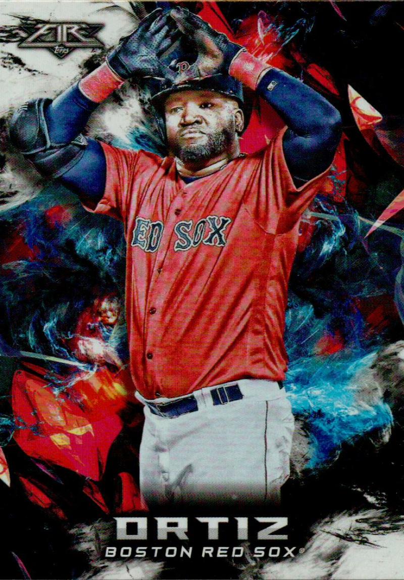 2018 Topps Fire David Ortiz #40 NM+ Red Sox
