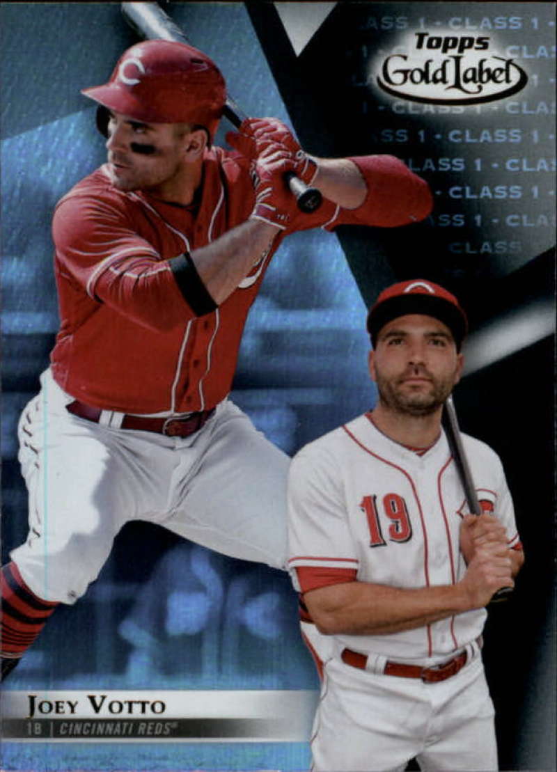 2018 Topps Gold Label Baseball Class 1 Black #35 Joey Votto Cincinnati Reds Official MLB Trading Card
