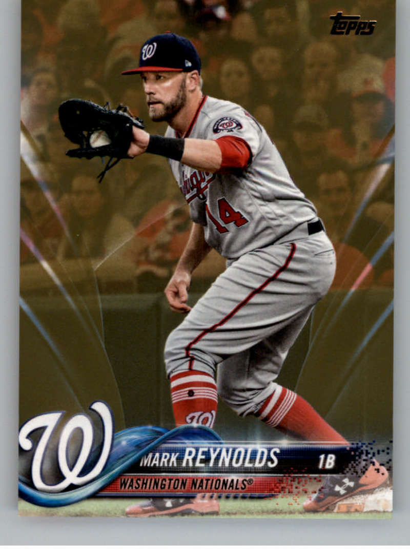 2018 MLB Topps Update Gold SER2018 US62 Mark Reynolds Washington Nationals  Official Baseball Trading Card