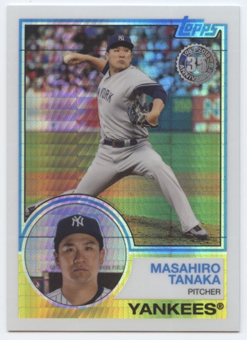 2018 Topps 83 Chrome Silver Promo Series 3 Masahiro Tanaka #122 NM+ Yankees