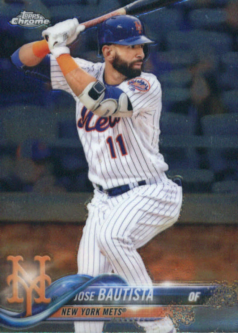 2018 Topps Chrome Update #HMT51 Jose Bautista NM-MT New York Mets 