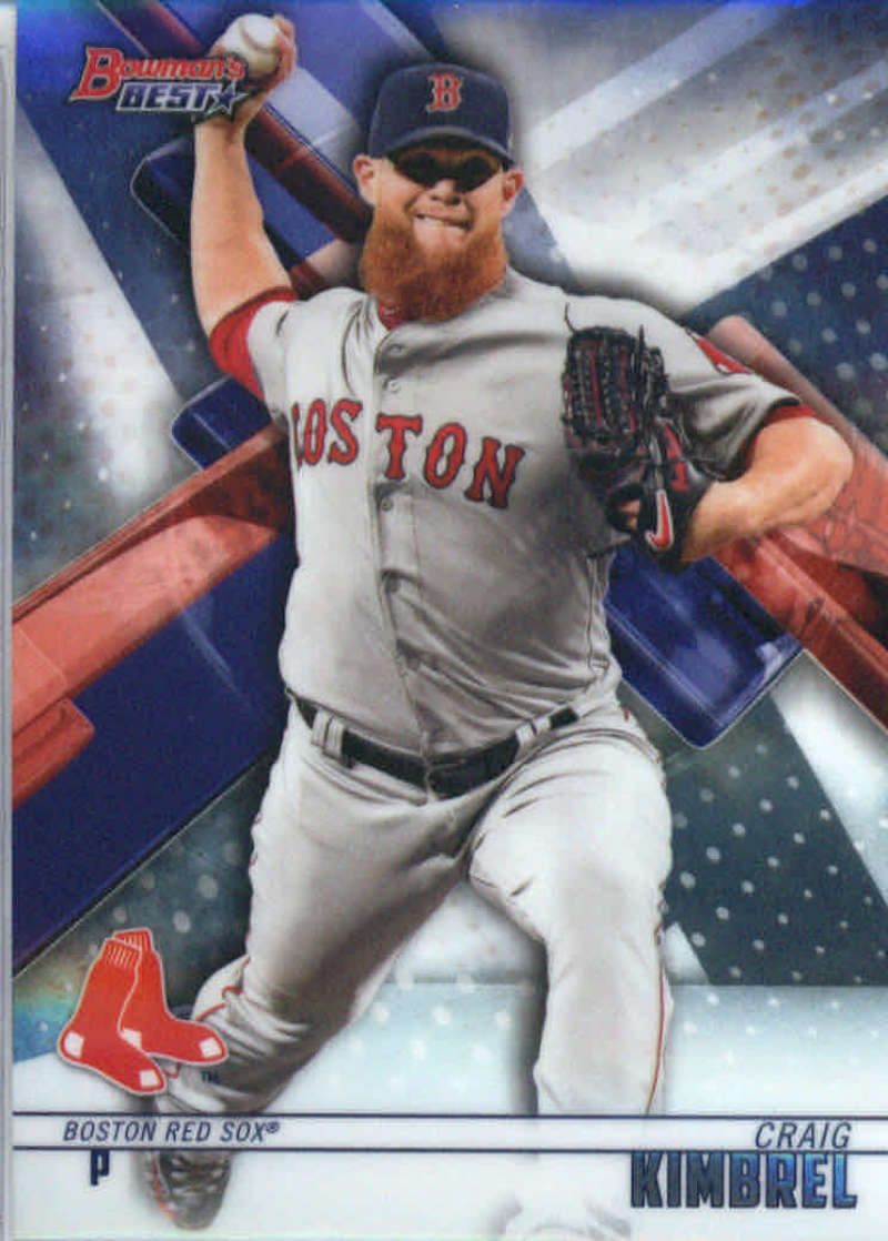 2018 Bowman's Best Baseball #14 Craig Kimbrel Boston Red Sox  MLB Trading Card made by Topps Company