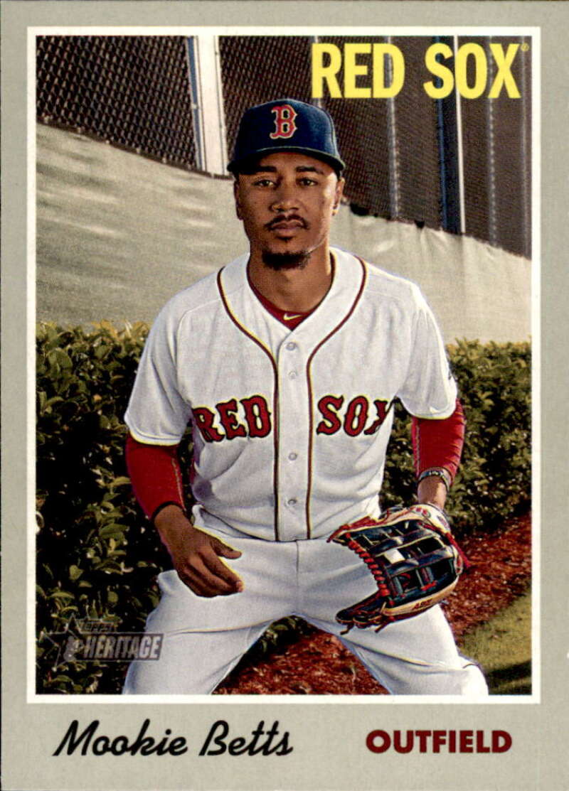 2019 Topps Heritage #78 Mookie Betts NM-MT Boston Red Sox 