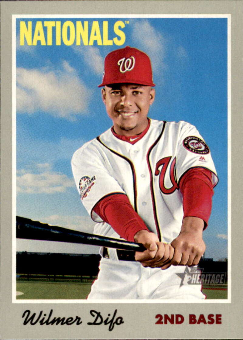 2019 Topps Heritage #84 Wilmer Difo NM-MT Washington Nationals 