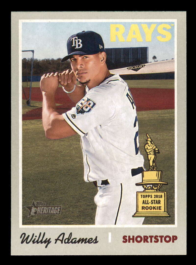 2019 Topps Heritage #211 WILLY ADAMES  Tampa Bay Rays 