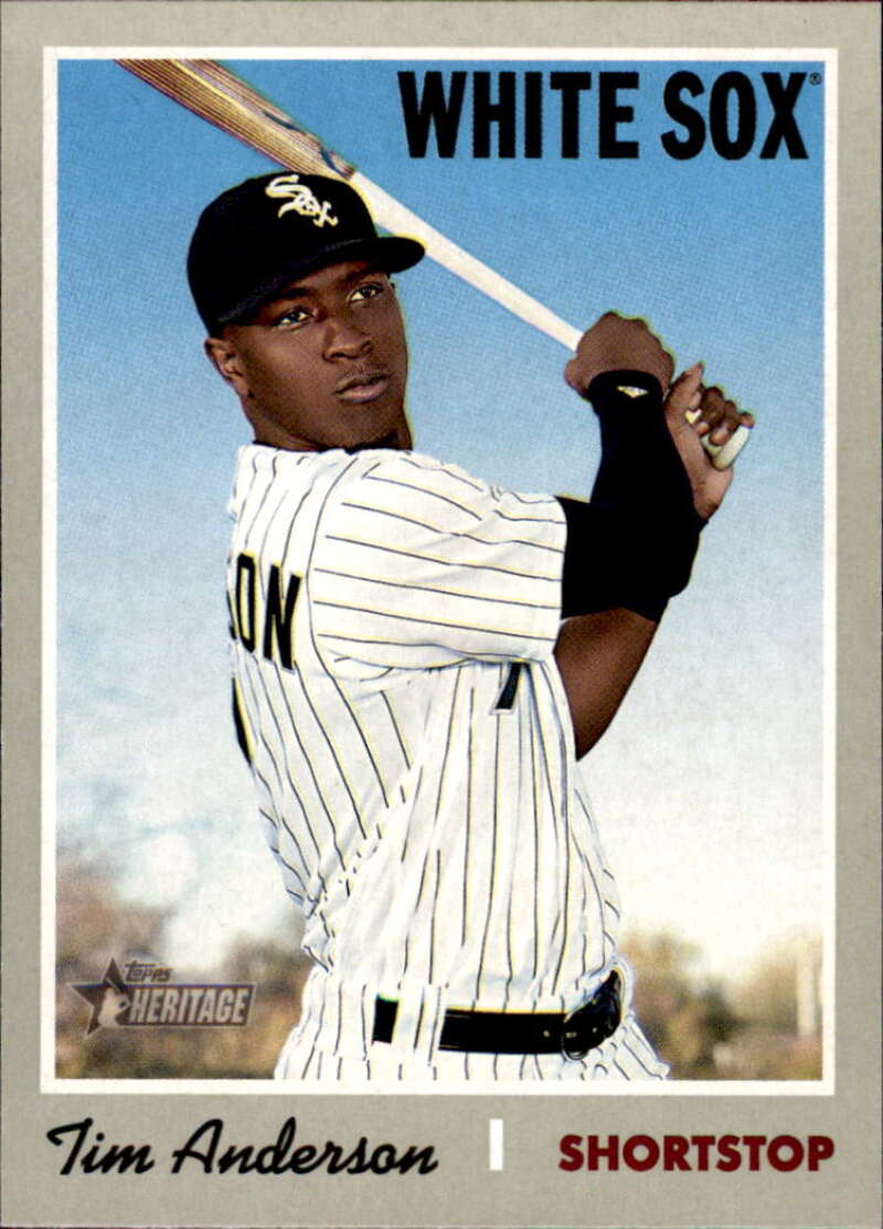 2019 Topps Heritage #217 TIM ANDERSON  Chicago White Sox 