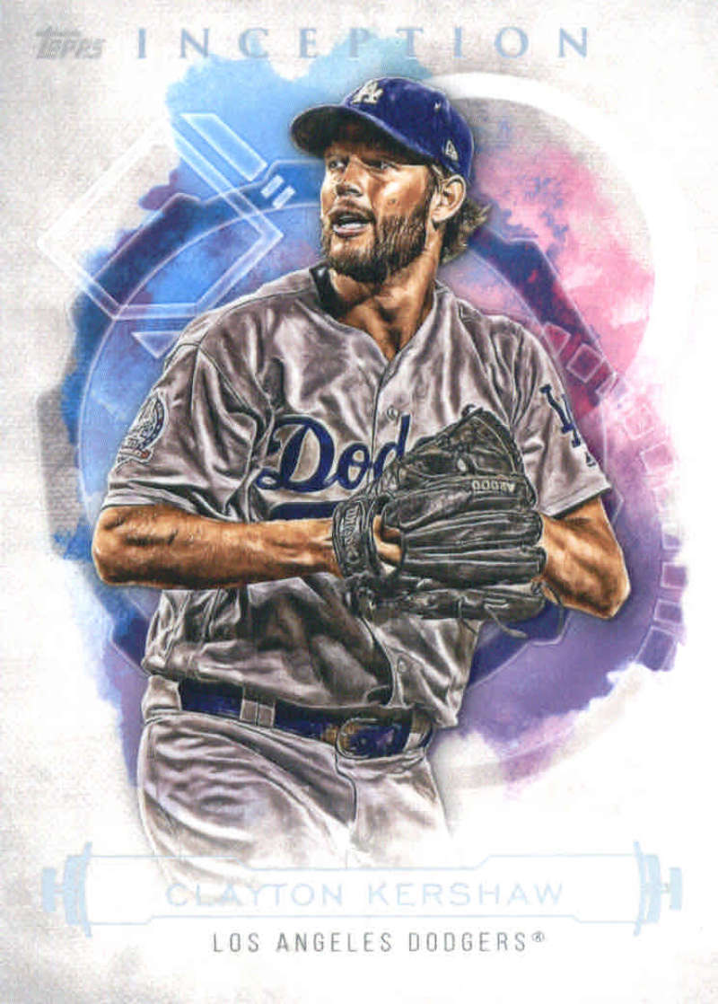 2019 Topps Inception Baseball #11 Clayton Kershaw Los Angeles Dodgers  Official MLB Trading Card