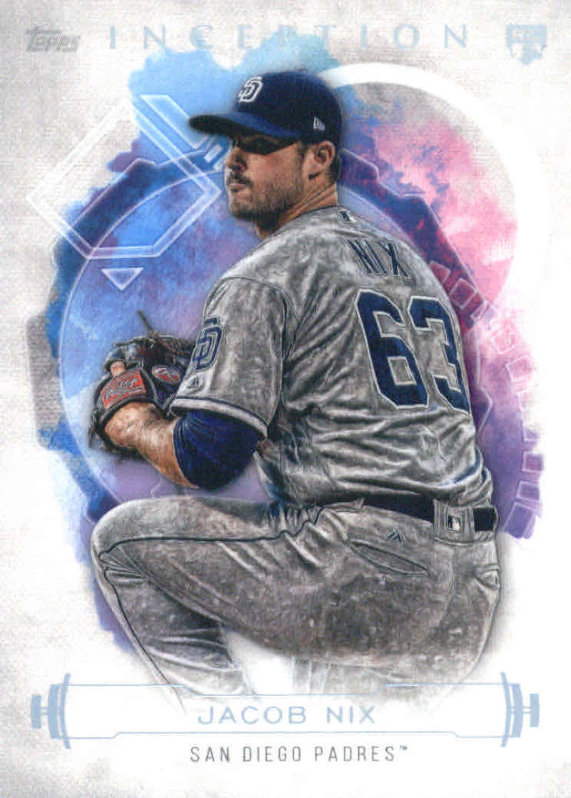 2019 Topps Inception Baseball #77 Jacob Nix San Diego Padres  RC Rookie  Official MLB Trading Card