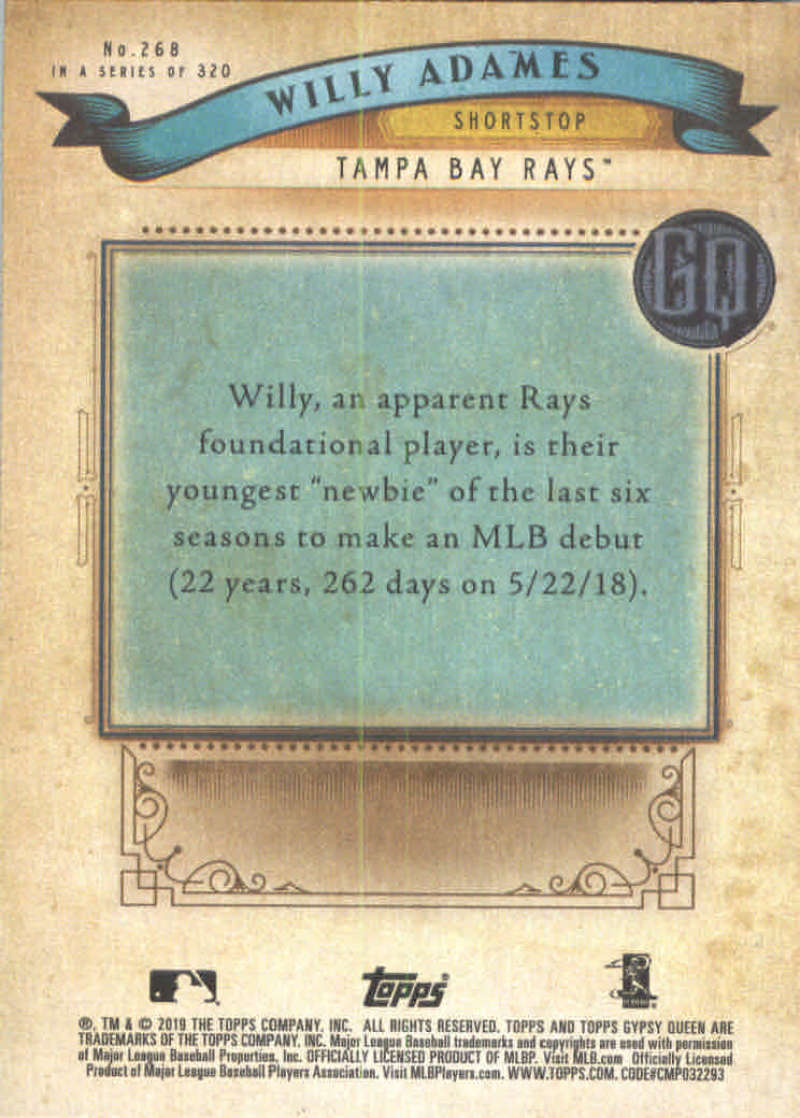 miniature 61  - Pick Your Cards 2019 Topps MLB Baseball Gypsy Queen Singles (Base 267+), Inserts