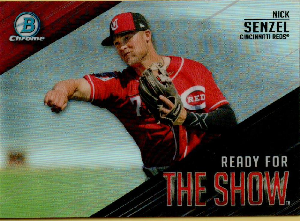 2019 Bowman Chrome Ready for the Show Baseball #RFTS-9 Nick Senzel Cincinnati Reds  Official MLB Trading Card From Topps