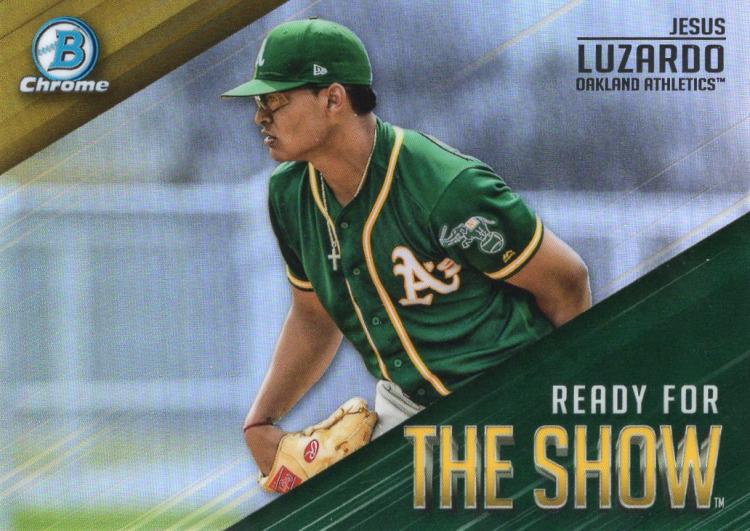2019 Bowman Chrome Ready for the Show Baseball #RFTS-15 Jesus Luzardo Oakland Athletics  Official MLB Trading Card From Topps