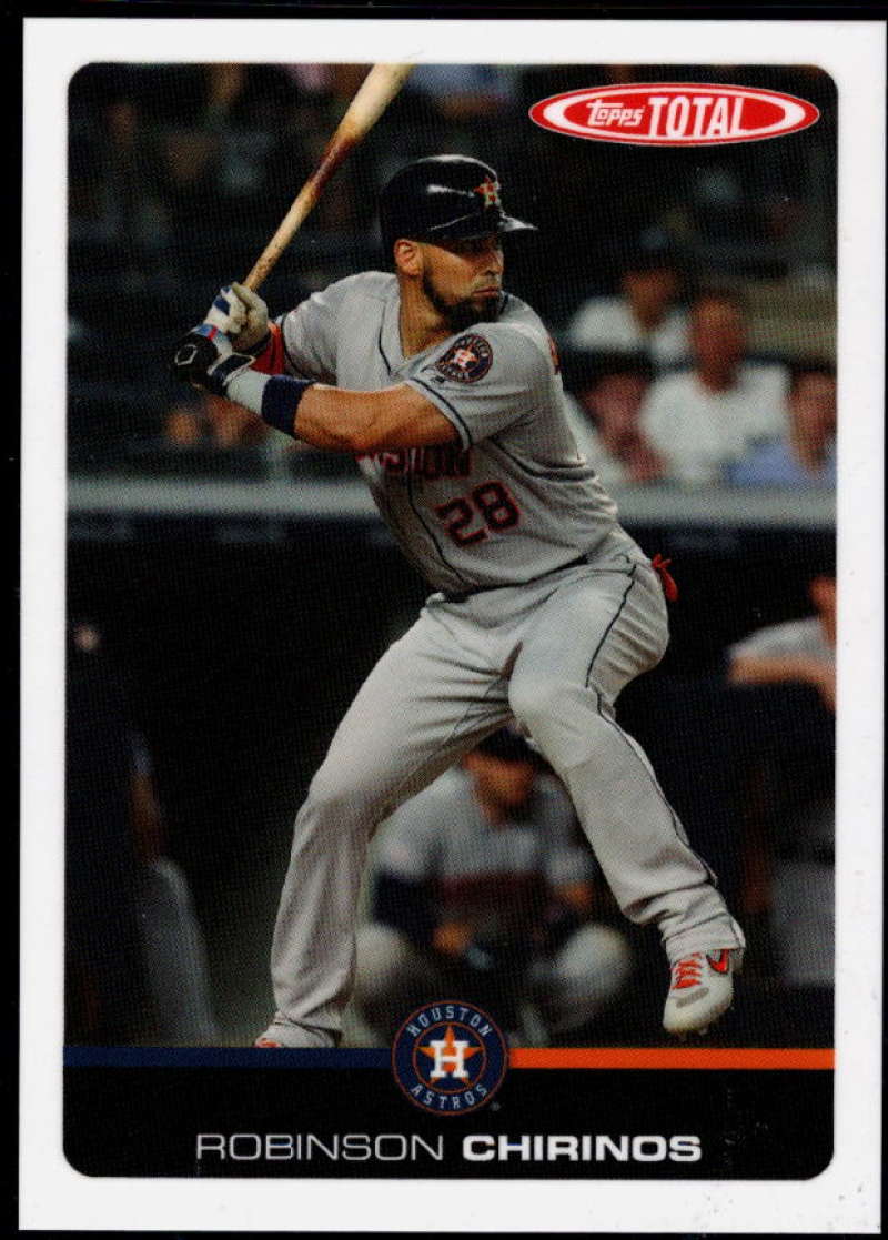 2019 Topps Total (Wave 5) Baseball #497 Robinson Chirinos Houston Astros  Official MLB Trading Card Limited Print Run (no streaks on actual card)