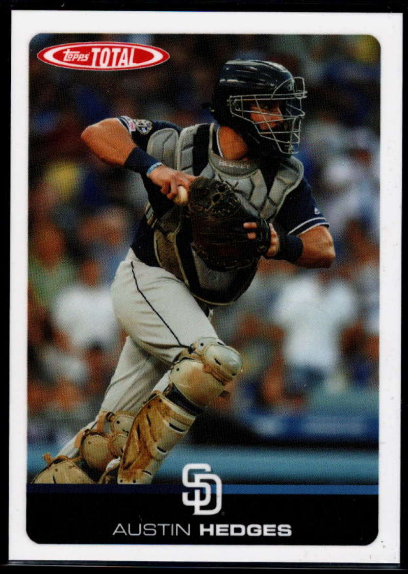 2019 Topps Total (Wave 8) Baseball #704 Austin Hedges  San Diego Padres  Official MLB Trading Card ONLINE EXCLUSIVE limited print run