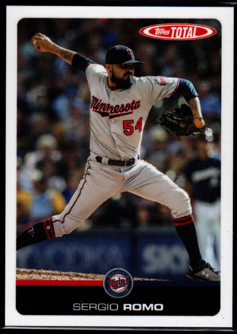 2019 Topps Total (Wave 8) Baseball #718 Sergio Romo  Minnesota Twins  Official MLB Trading Card ONLINE EXCLUSIVE limited print run