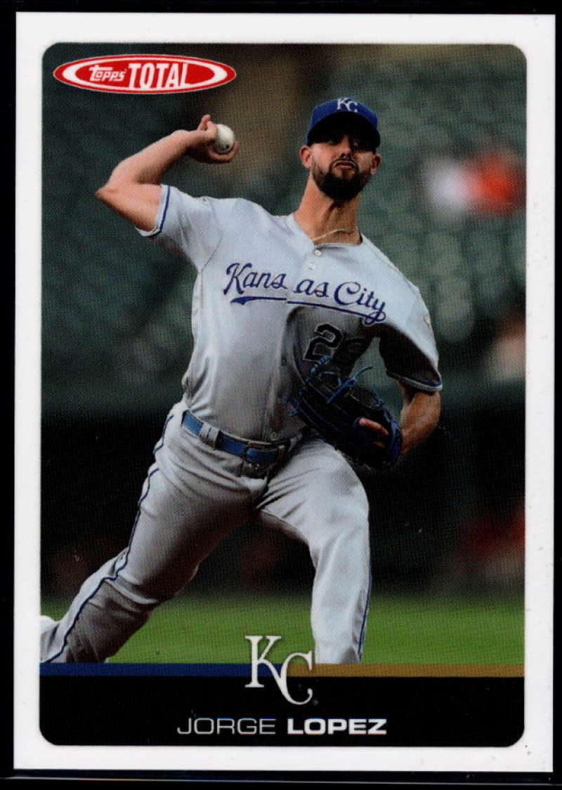 2019 Topps Total (Wave 8) Baseball #748 Jorge Lopez  Kansas City Royals  Official MLB Trading Card ONLINE EXCLUSIVE limited print run