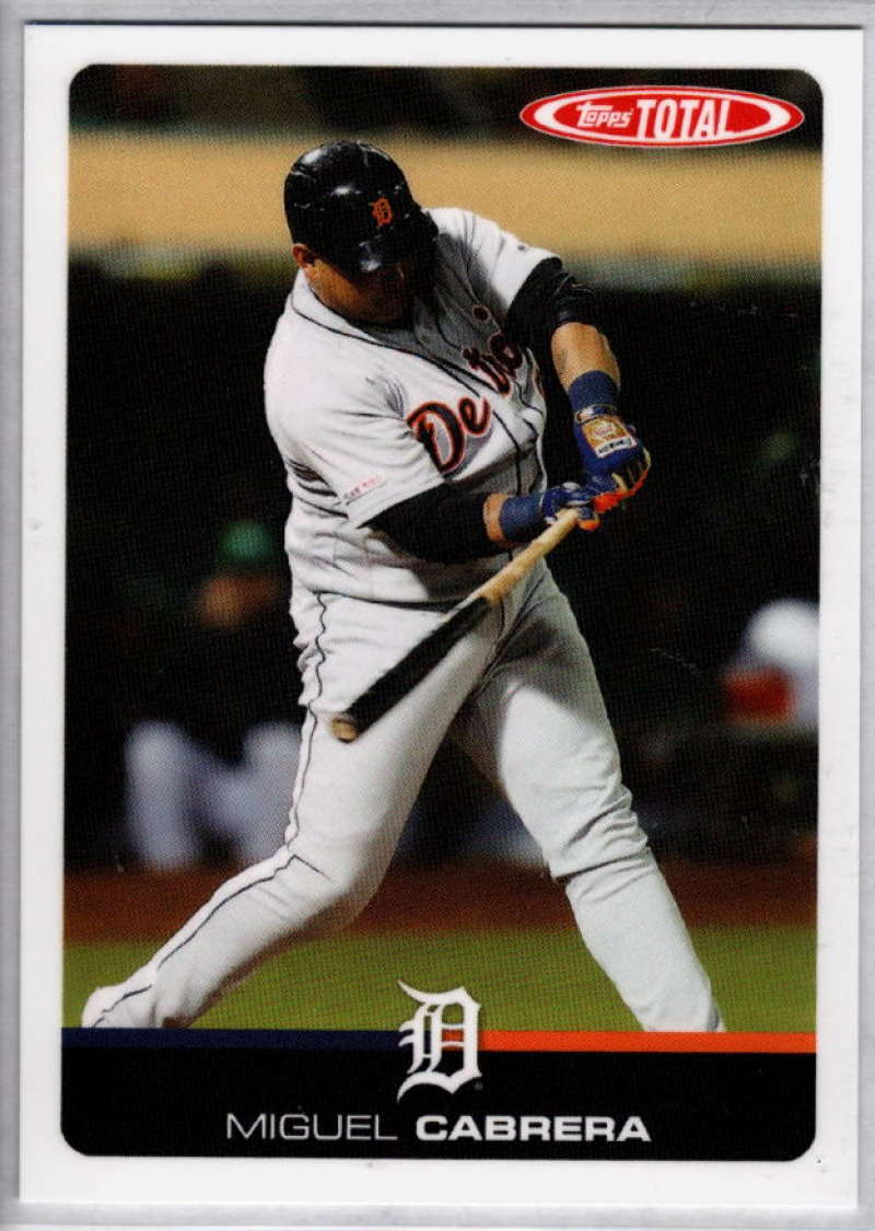 2019 Topps Total (Wave 9) Baseball #803 Miguel Cabrera  Detroit Tigers  Official MLB Trading Card ONLINE EXCLUSIVE Limited Print Run