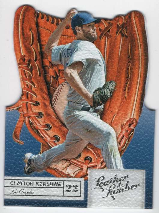 2019 Panini Leather and Lumber Die Cut Hobby #37 Clayton Kershaw Los Angeles Dodgers Glove
