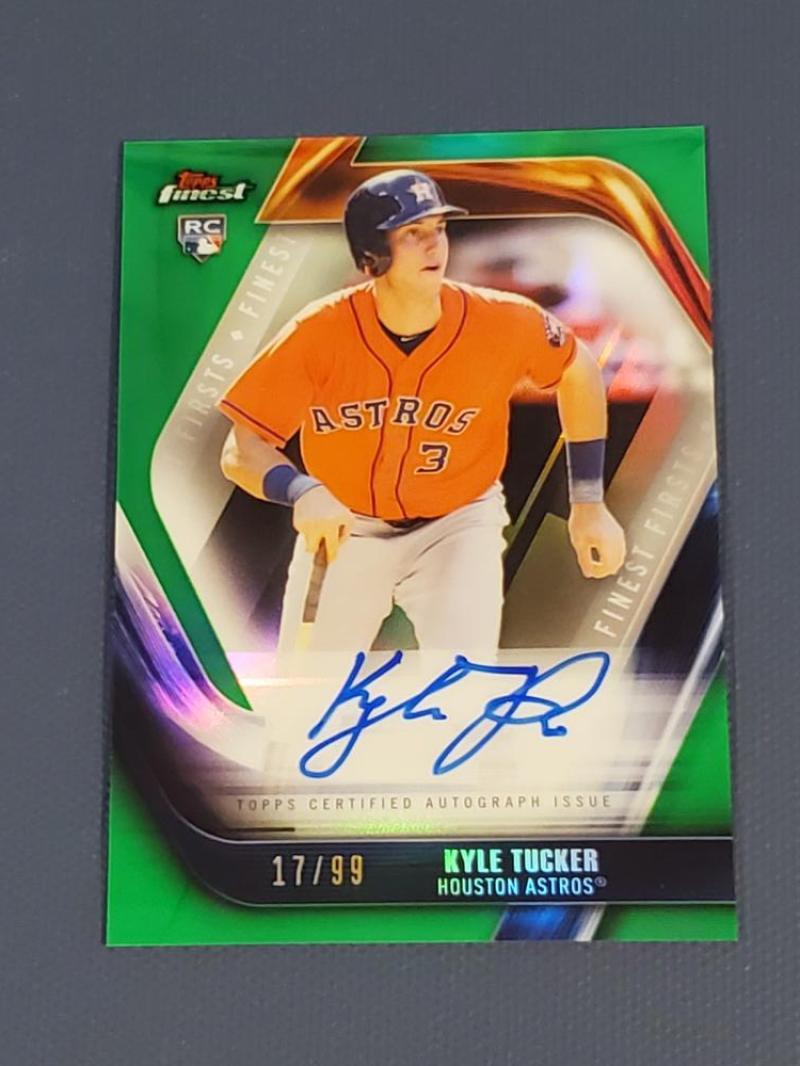 2019 Topps Finest Firsts Autograph Refractors Green