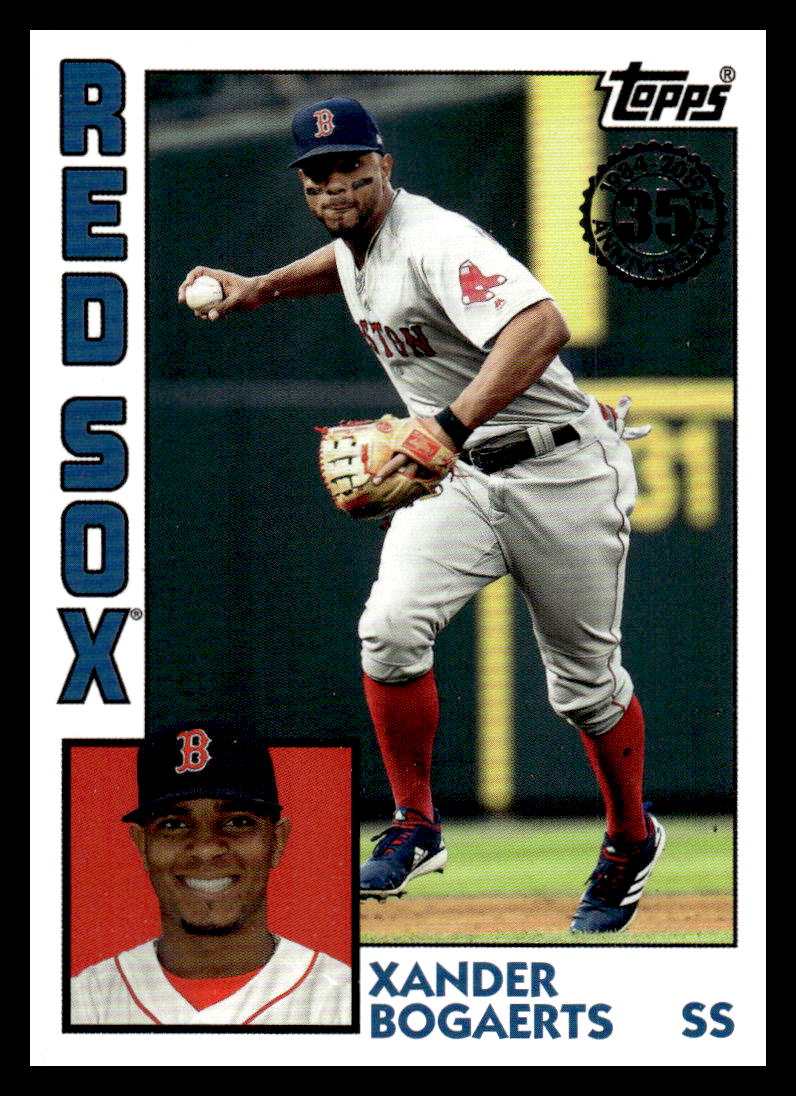 2019 Topps Update 1984 Topps #84-5 Xander Bogaerts Boston Red Sox  MLB Baseball Trading Card