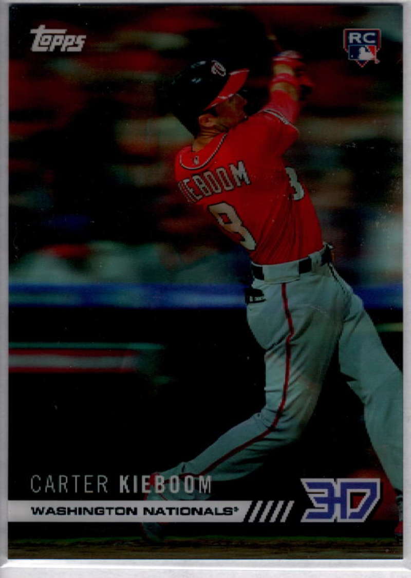 2019 Topps On Demand 3D Motion Baseball #12 Carter Kieboom RC Rookie Washington Nationals RARE