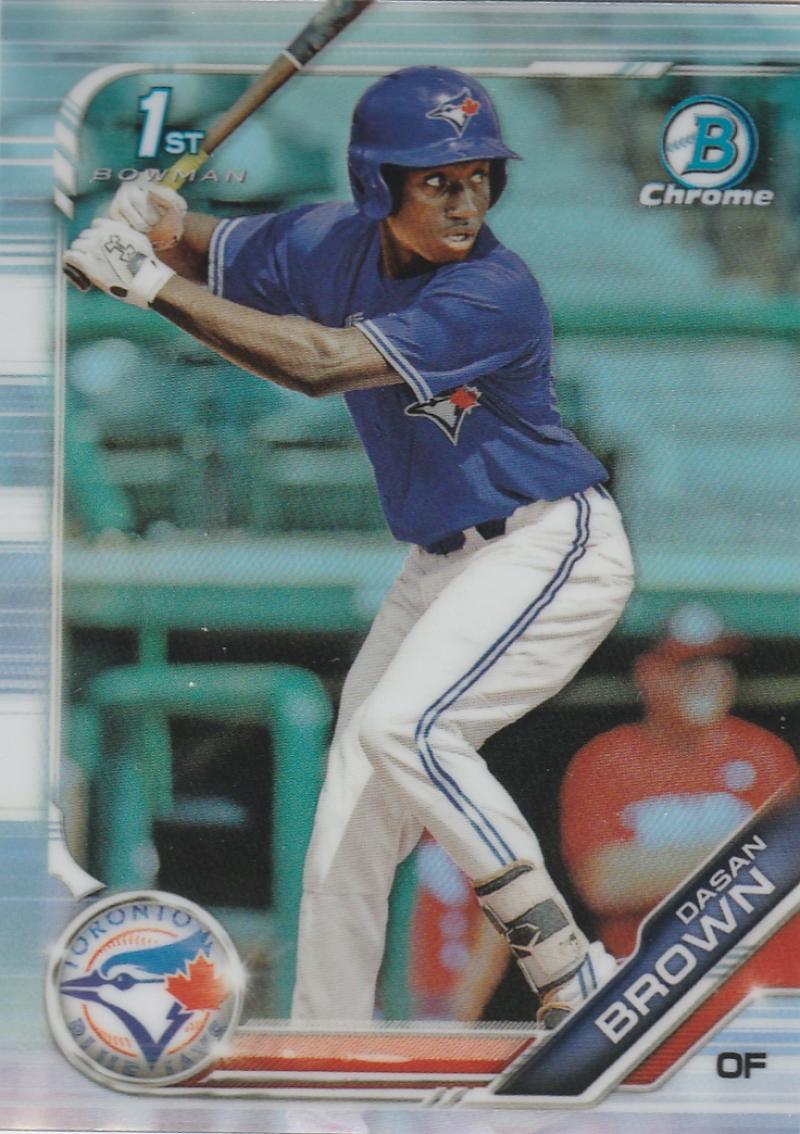 2019 Bowman Chrome Draft Refractor #BDC-63 Dasan Brown RC Rookie Toronto Blue Jays  MLB Baseball Trading Card