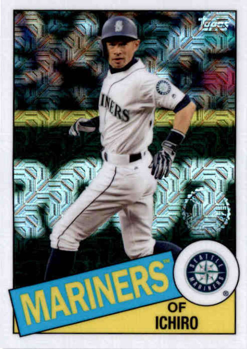 2020 Topps Series 1 1985 Chrome Silver Pack Refractor #85C-36 Ichiro Seattle Mariners  Official MLB Baseball Trading Card